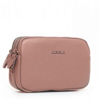 Женский молодежный кожаный клатч ALEX RAI 60061 pink