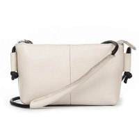 Молодежный клатч из кожи ALEX RAI 6003 white