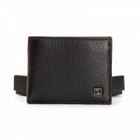 Мужской кожаный кошелек с зажимом для купюр BE BRETTON 168-24F black