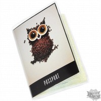 Обложка на паспорт "Сова из кофе" Andywatch