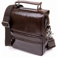 Мужская кожаная сумка через плечо Vintage 20412 