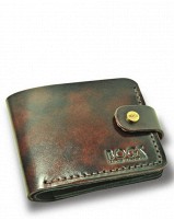 Мужской бордовый кошелек ручной работы из кожи BOGZ Classic+ A Bordo P3M4M5S5