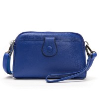 Женский молодежный кожаный клатч ALEX RAI 88085 royal blue