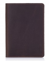 Обложка для паспорта из кожи HiArt PC-01 Shabby Gavana Brown