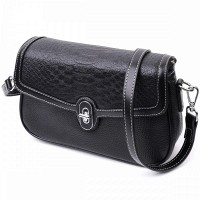 Молодежная женская кожаная сумка через плечо Vintage 22624 