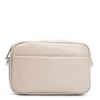 Женский молодежный кожаный клатч ALEX RAI 3801 l.beige