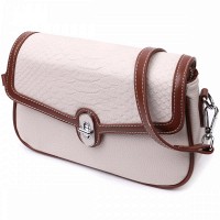 Молодежная женская кожаная сумка через плечо Vintage 22623 