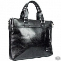 Портфель модерн из кожзама мужской Fashion черный