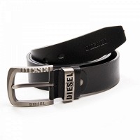 Мужской кожаный ремень DS-3724 black