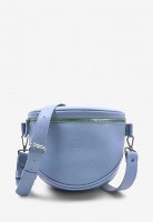 Кожаная поясная сумка/ кроссбоди The Wings tw-vacation-light-blue