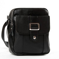 Кожаная сумка через плечо DR. BOND 886 black