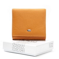 Женский кожаный кошелек Bright DR. BOND WS-219 yellow