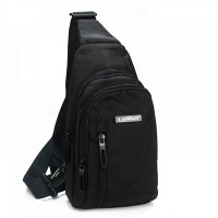 Мужская тканевая сумка-слинг Lanpad 80002 black