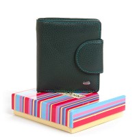 Женский кожаный кошелек Rainbow DR. BOND WRS-415-1 green