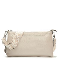 Женский молодежный кожаный клатч ALEX RAI 3092-1 l.beige