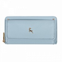 Английский женский кожаный кошелек Ashwood J54 WINTER SKY (Зимнее небо)