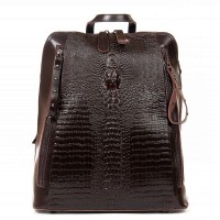 Женский кожаный рюкзак ALEX RAI 8629 brown