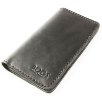 Мужское портмоне ручной работы из кожи BOGZ Long CRS Black P48M5S6