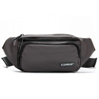 Мужская сумка на пояс Lanpad 35002 gray
