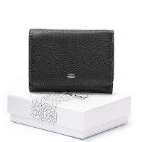 Женский кожаный кошелек Bright DR. BOND WS-403 black