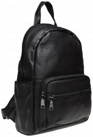 Женский городской кожаный рюкзак Keizer K110086-black
