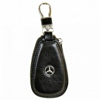 Мужская кожаная ключница F633 Mercedes black