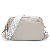 Женский молодежный кожаный клатч ALEX RAI 3803 pale grey