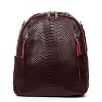 Женский кожаный рюкзак ALEX RAI 8907-9 bordo