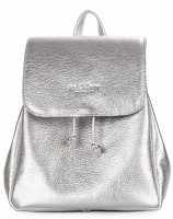 Кожаный рюкзак POOLPARTY Paris silver