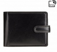 Мужской кожаный кошелек Visconti TR35 Atlantis c RFID (Black Green)