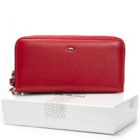 Женский кожаный кошелек Bright DR. BOND W39 red