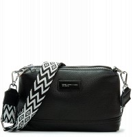 Женский молодежный кожаный клатч ALEX RAI 29012 black