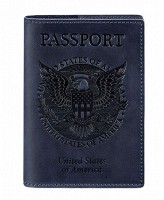 Обложка для паспорта с американским гербом BlankNote ночное небо bn-op-usa-nn