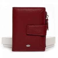 Женский кожаный кошелек Classik DR. BOND WN-23-11 wine-red