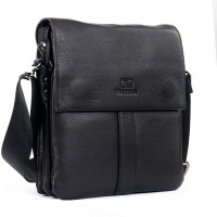Мужская кожаная сумка через плечо BRETTON 3387-4 black