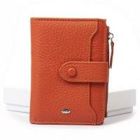 Женский кожаный кошелек Classik  DR. BOND WN-23-17 orange