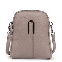 Молодежный клатч из кожи ALEX RAI 88089 L-grey