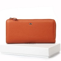 Женский кожаный кошелек Classik  DR. BOND WN-23-21 orange