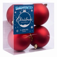 Набор из 4 шаров Новогодько d-8 см 974529