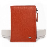 Женский кожаный кошелек Classik  DR. BOND WN-23-8 orange