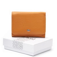 Женский кожаный кошелек Bright DR. BOND WS-403 yellow