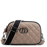Женский молодежный кожаный клатч ALEX RAI 17001 beige
