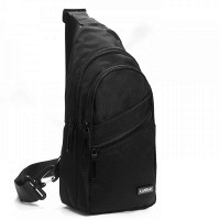 Мужская тканевая сумка-слинг Lanpad 83029 black